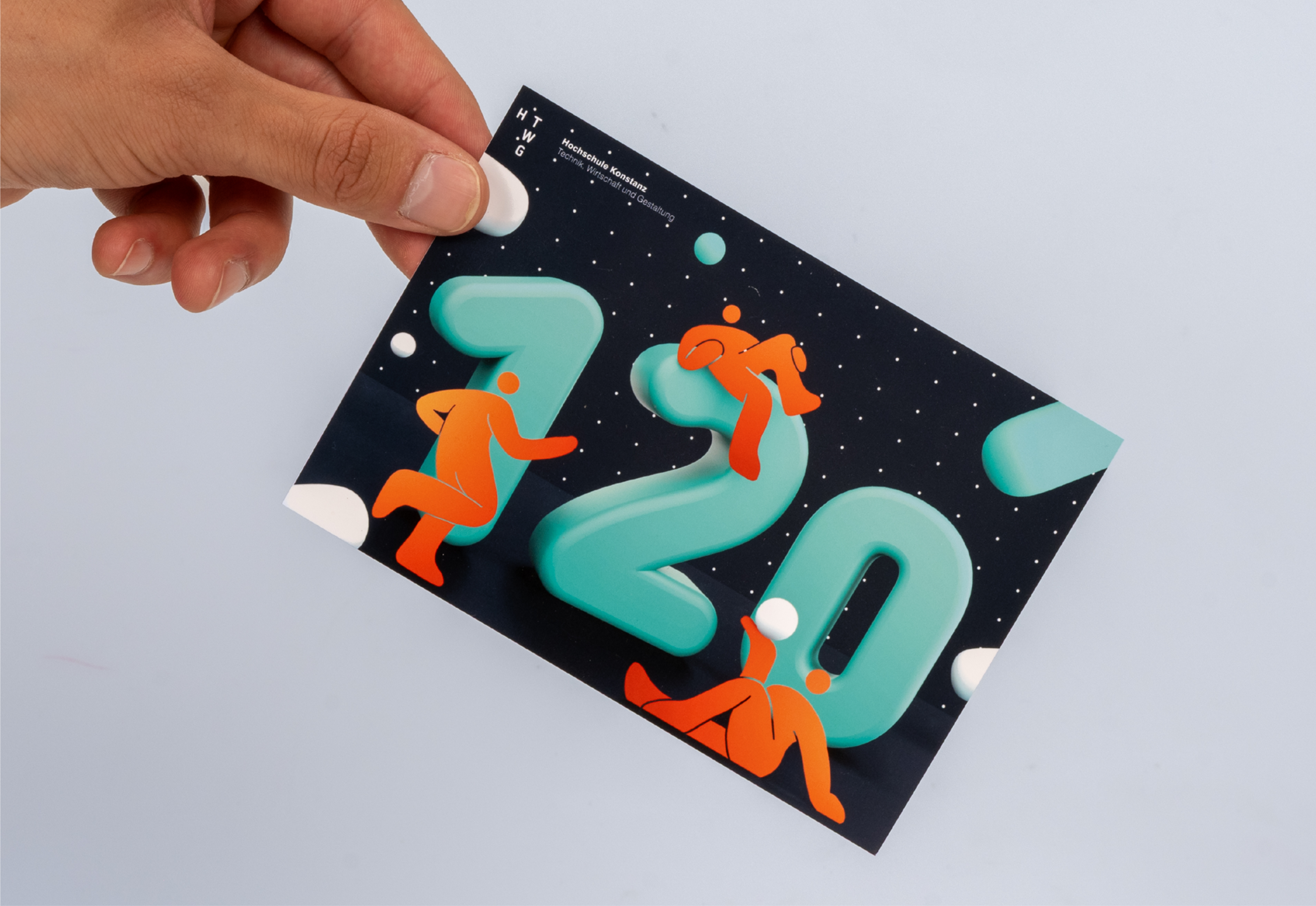 Jubiläums-Postkarte, Vorderseite